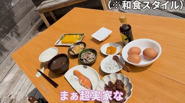 亀梨和也の実家での朝食