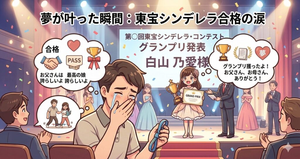 合格の瞬間に父親が流した涙